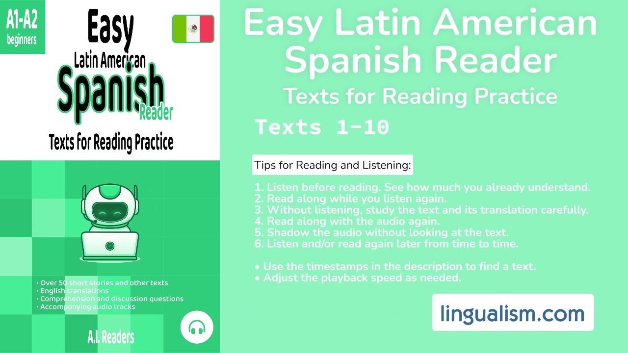 Easy Spanish (Latin American / Mexican) Reader (Texts 1-10) - Lingualism cover art
