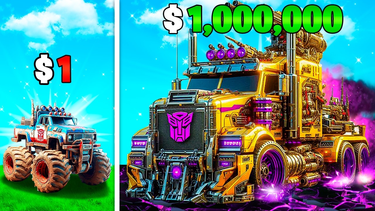 De 1$ a 1.000.000$ CAMIÓN MONSTRUO TRANSFORMER en GTA 5 cover art
