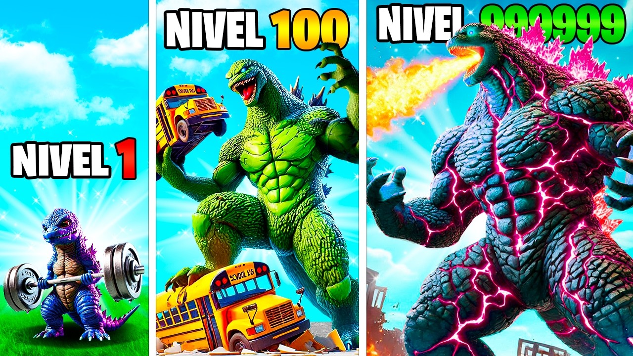 Nivel 1 a 1000 Godzilla en GTA 5 cover art