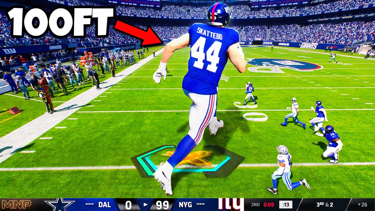 I Made Cam Skattebo a 100FT Giant! cover art