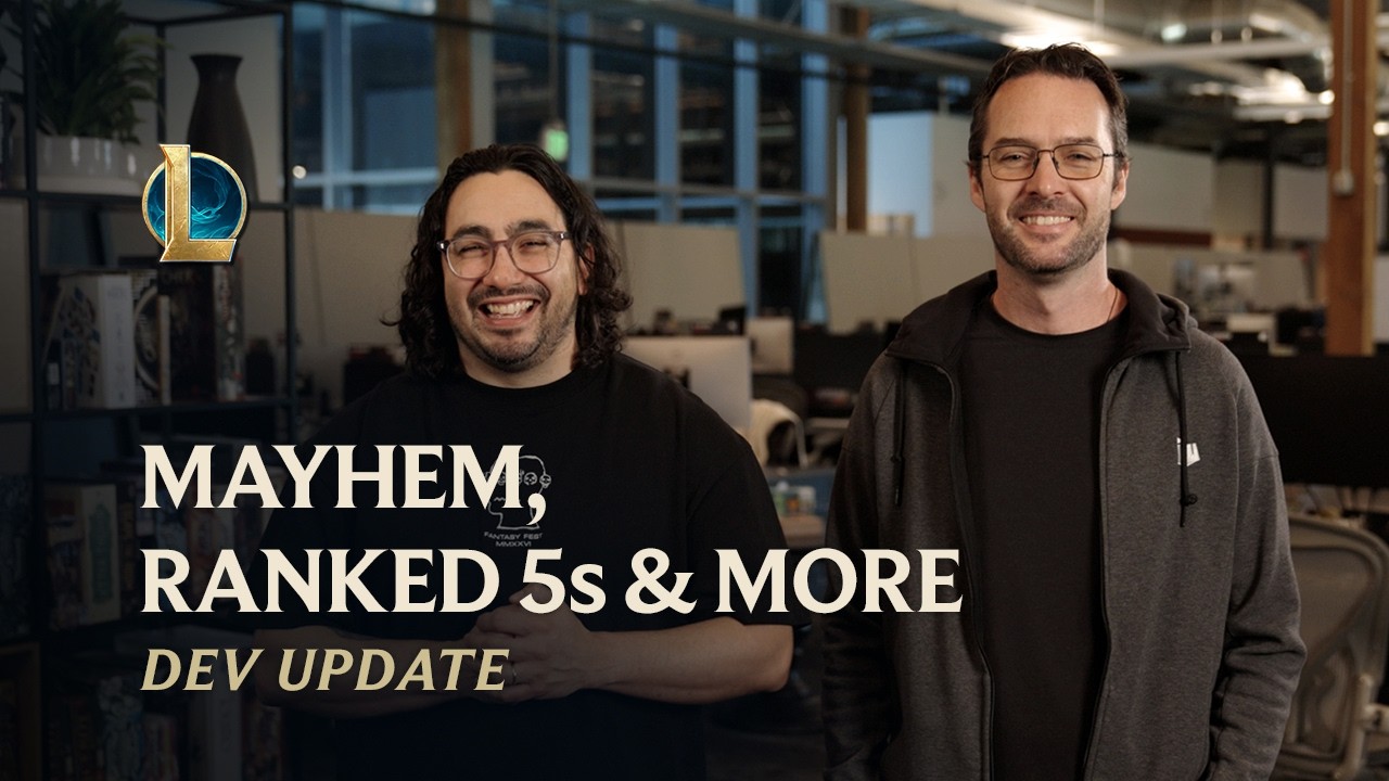 Mayhem, Ranked 5s & More | Dev Update - League of Legends cover art