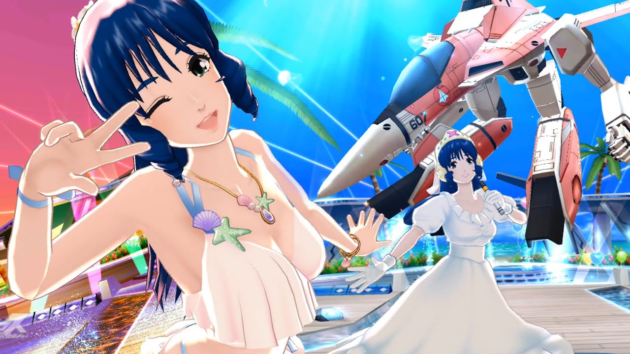 [UtaMacross] SUNSET BEACH — Lynn Minmay [Full Song + 4K60fps] cover art