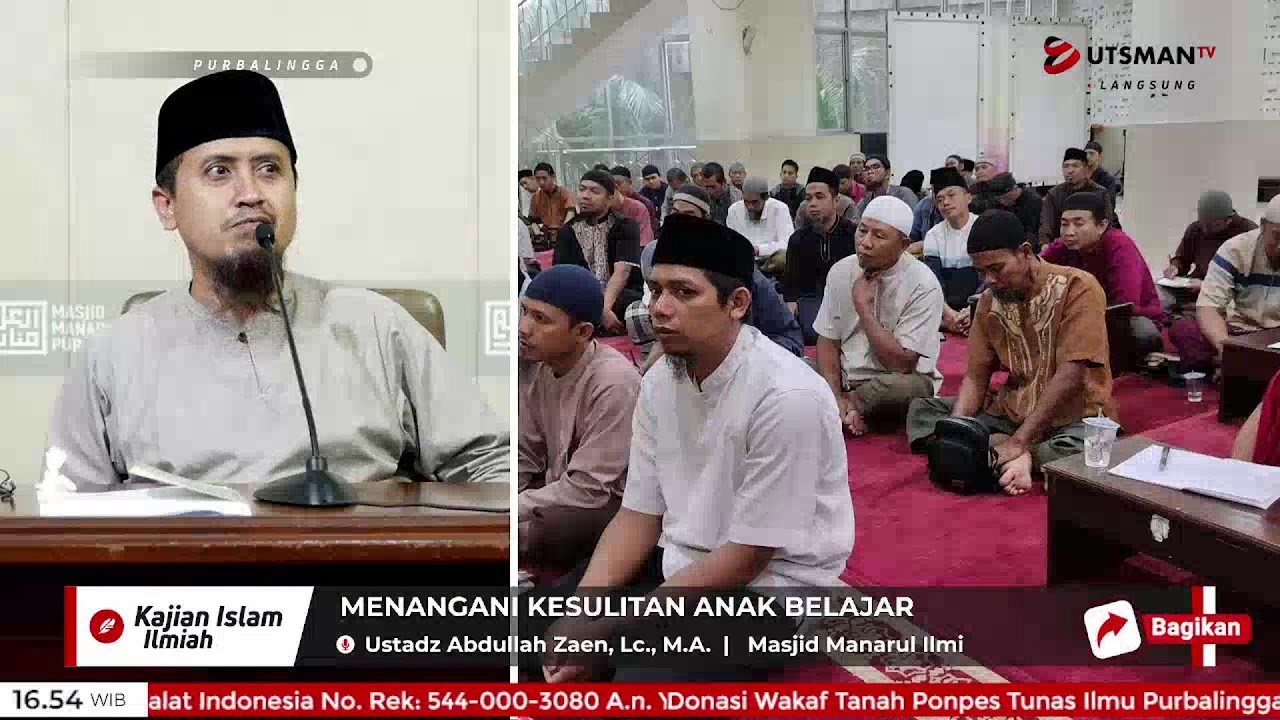 LIVE Menangani Kesulitan Anak Belajar - Ustadz Abdullah Zaen, Lc. M.A. cover art