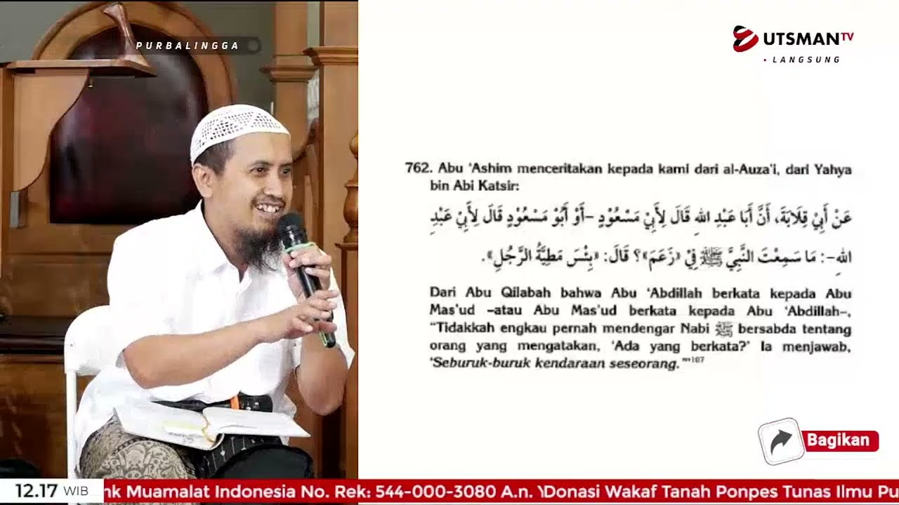 LIVE Apa Yang Hendaknya Diucapkan Oleh Seseorang Jika Ia - Ustadz Abdullah Zaen, Lc. M.A. cover art