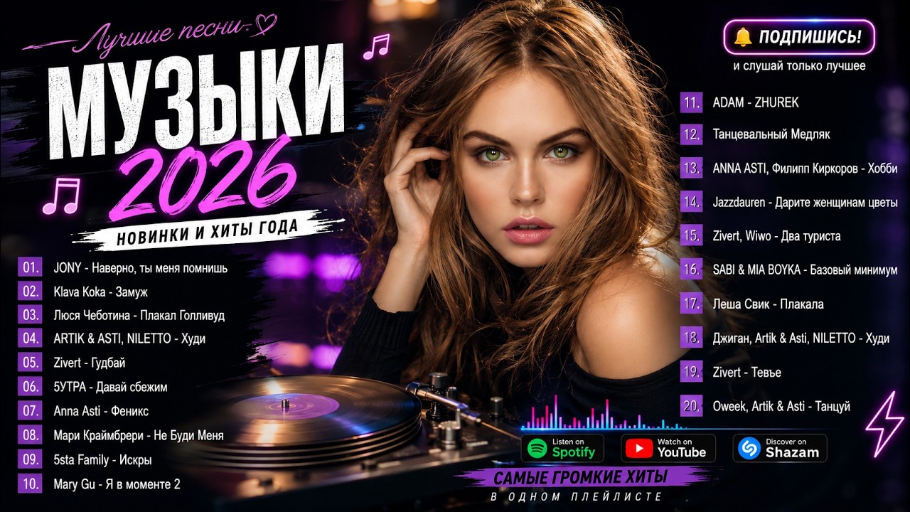 РЕМИКСЫ 2026 🕺 РУССКАЯ МУЗЫКА 2026 НОВИНКИ 💃 RUSSIAN CLUB MUSIC 2026 🚘МОЩНЫЙ CLUB BASS MIX #Музыка cover art