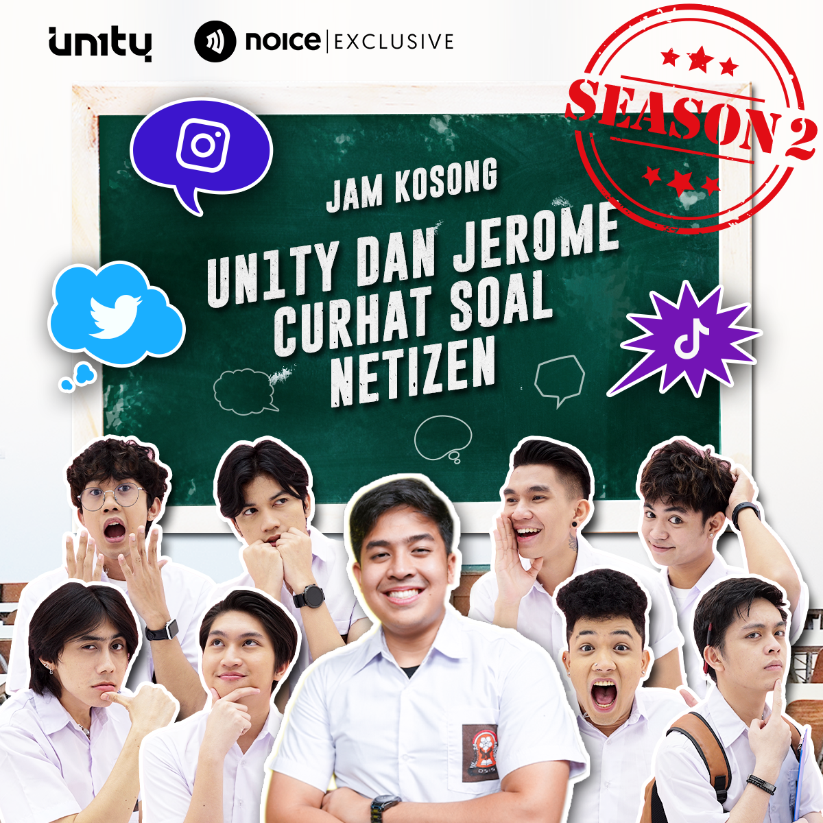 UN1TY dan Jerome curhat soal Netizen #UN1TYJamKosong #Crossover JAM KOSONG X DEAR JEROME cover art