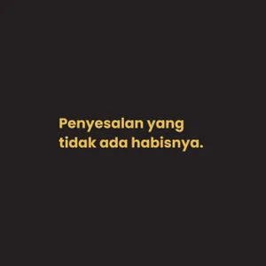 penyesalan yang tak kunjung selesai cover art