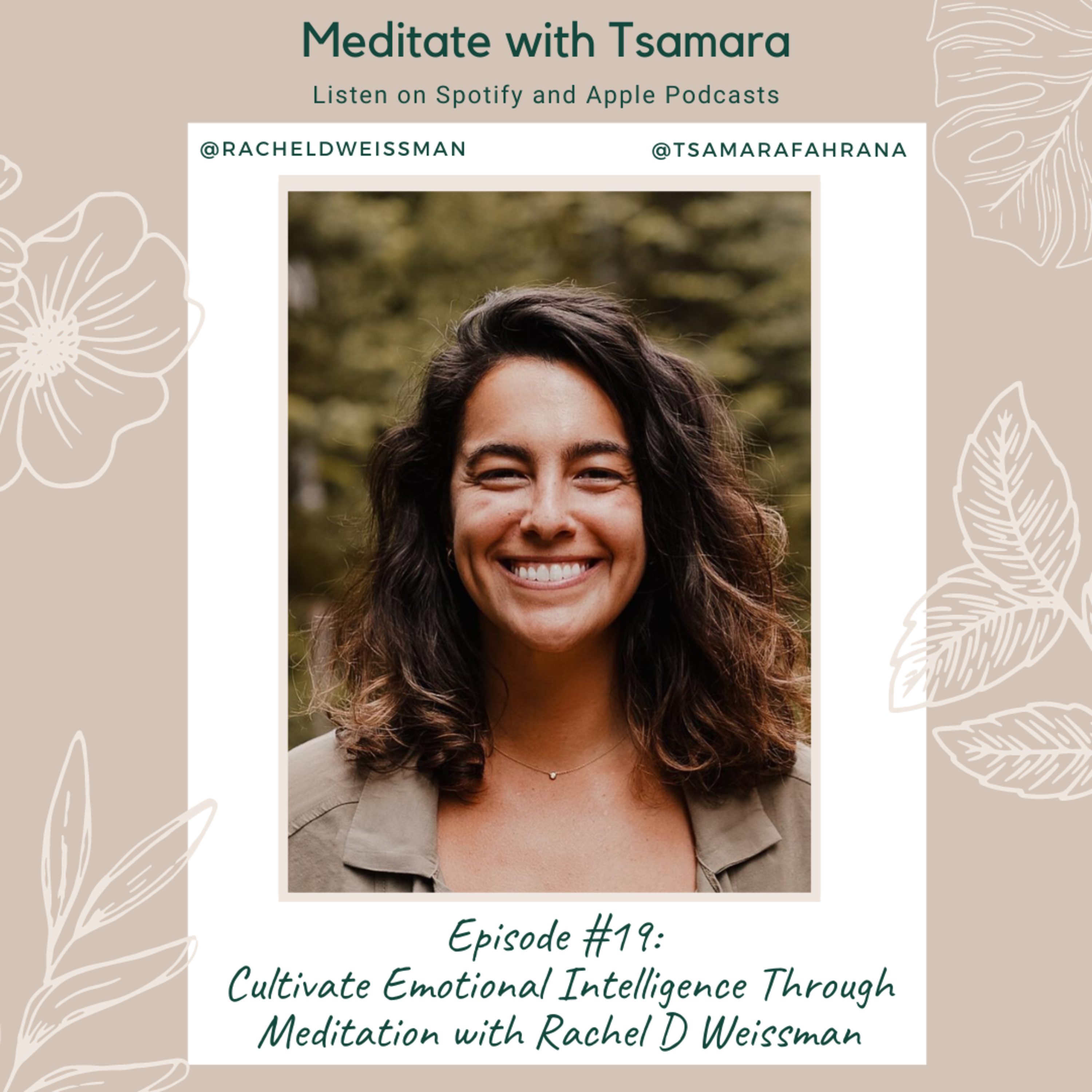 #19 - Cultivate Emotional Intelligence Through Meditation with Rachel D Weissman cover art