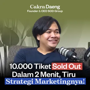 Strategi Red Ocean Bisnis Konser, Penjualan Tiket Tercepat, Hampir Dapat Rekor MURI! cover art