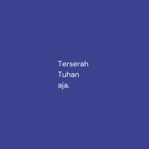 "yaudahlah, terserah Tuhan aja" cover art