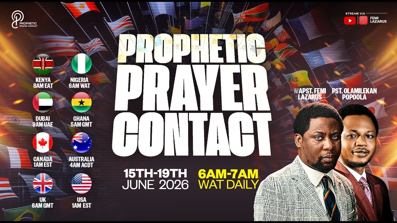 PROPHETIC PRAYER CONTACT || 15TH JUNE 2026 cover art