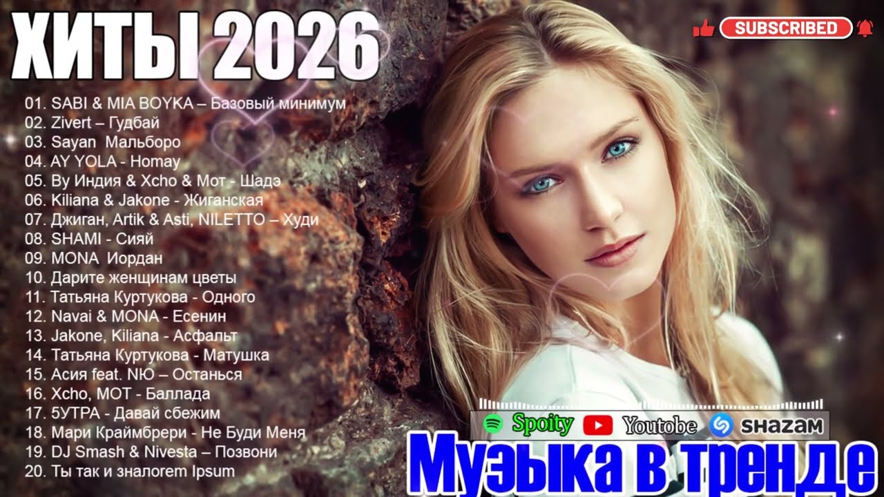 ХИТЫ 2026🎉Музыка в тренде 2026🔥СЛУШАТЬ ЛУЧШЕЕ 2026🔥САМЫЕ ЛУЧШИЕ ПЕСНИ 2026 🔥Новинки 2026 Музыки cover art