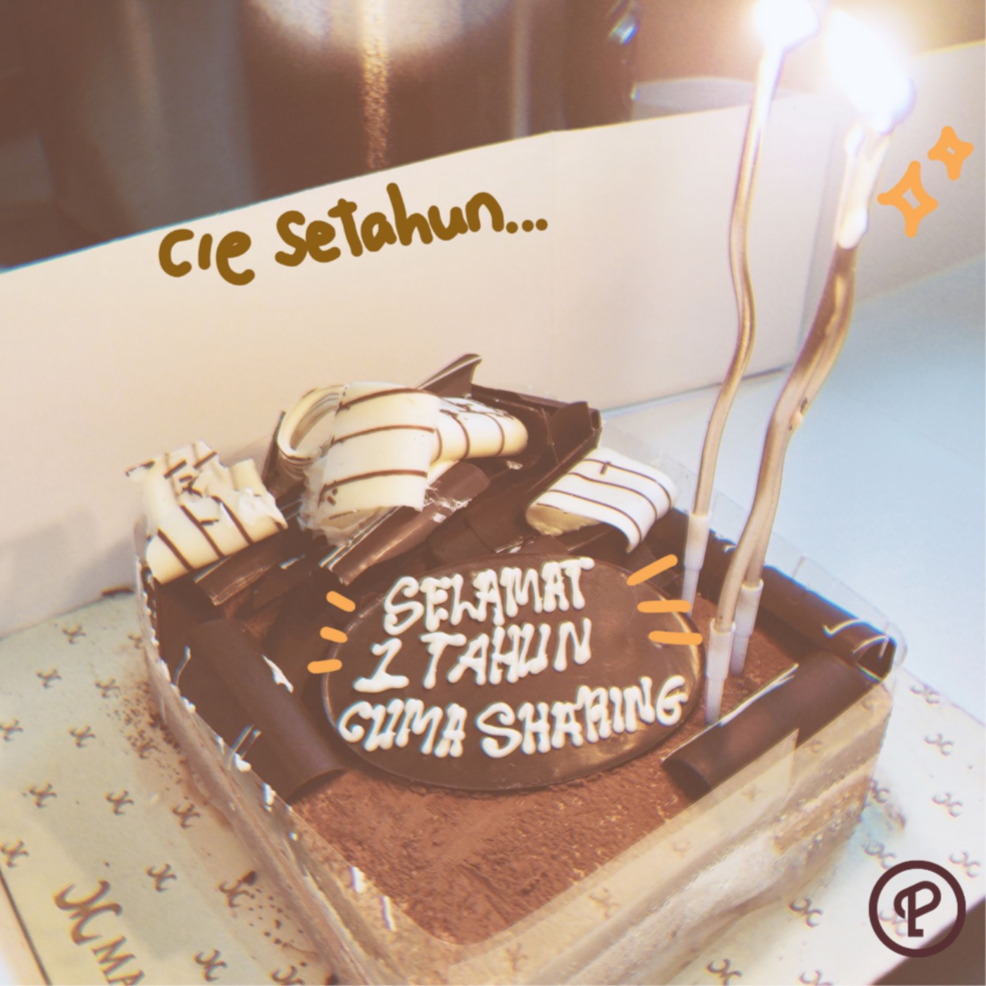 satu tahun cuma sharing cover art