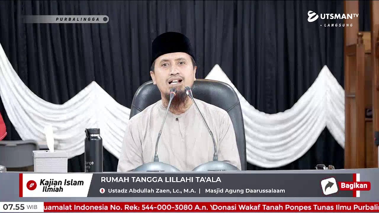 LIVE Rumah Tangga Lillahi Ta'ala - Ustadz Abdullah Zaen, Lc. M.A. cover art