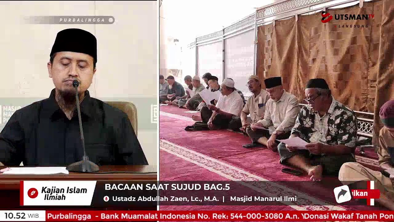 LIVE Bacaan Saat Sujud Bag.5 - Ustadz Abdullah Zaen, Lc., M.A. cover art