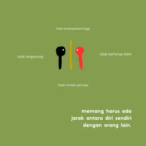 space antara diri sendiri dengan orang lain. cover art
