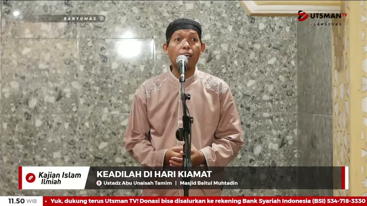 LIVE Khutbah Jumat: Keadilan di Hari Kiamat - Ust. Abu Unaisah Tamim cover art