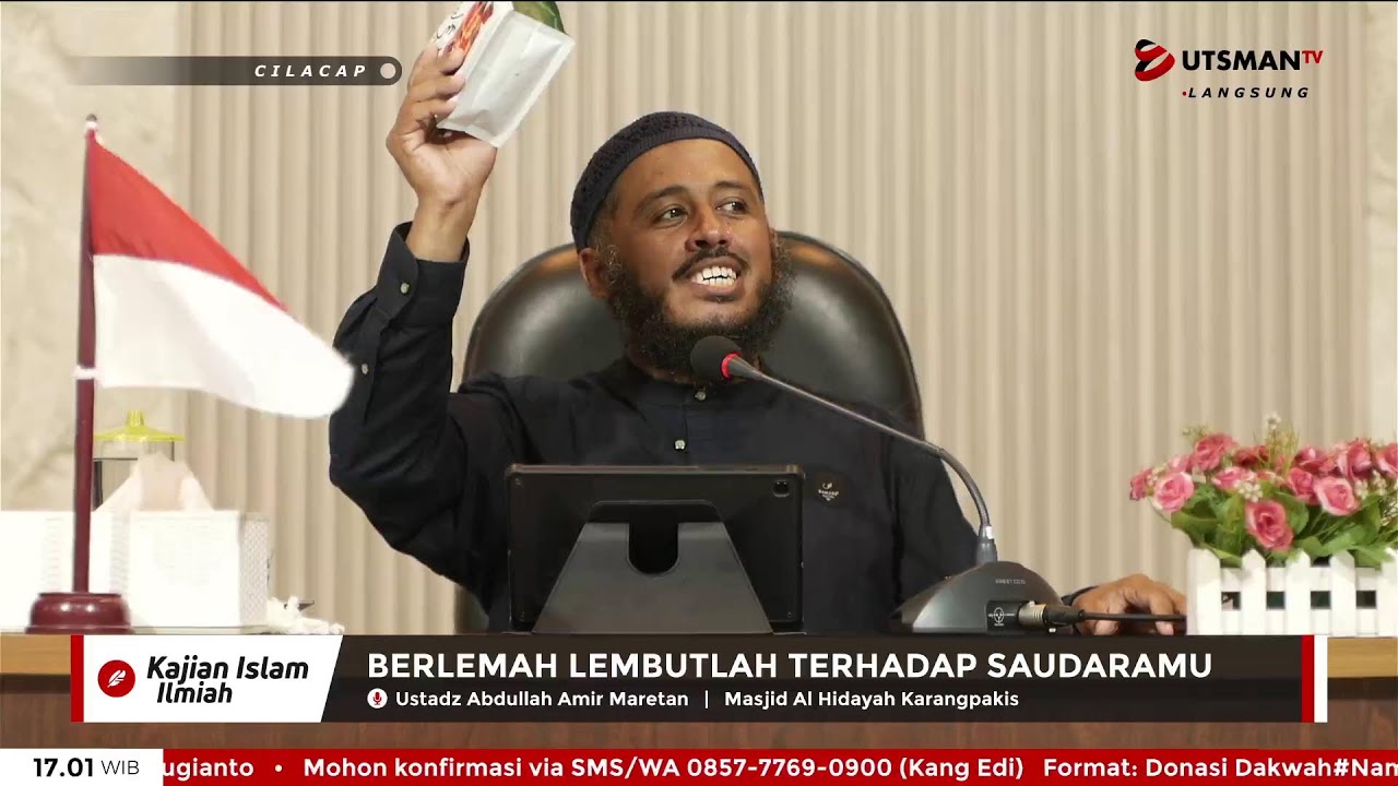LIVE Berlemah Lembutlah Terhadap Saudaramu - Ust. Abdullah Amir Maretan cover art