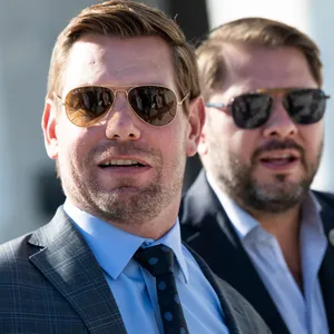 This Senator has an Eric Swalwell problem cover art