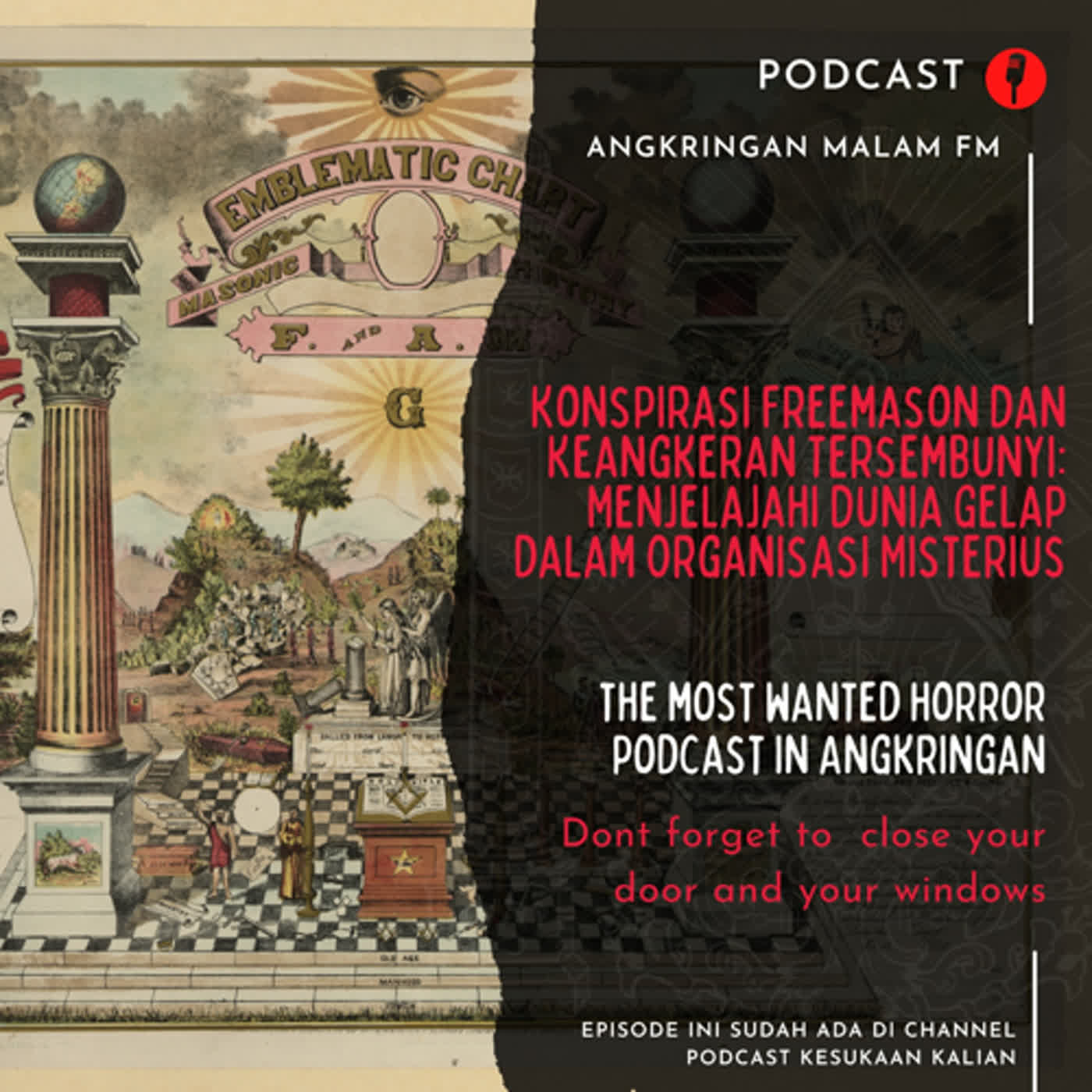 Angkringan malam (S2) #22 Konspirasi Freemason dan Keangkeran Tersembunyi: menjelajahi sebuah inti. cover art