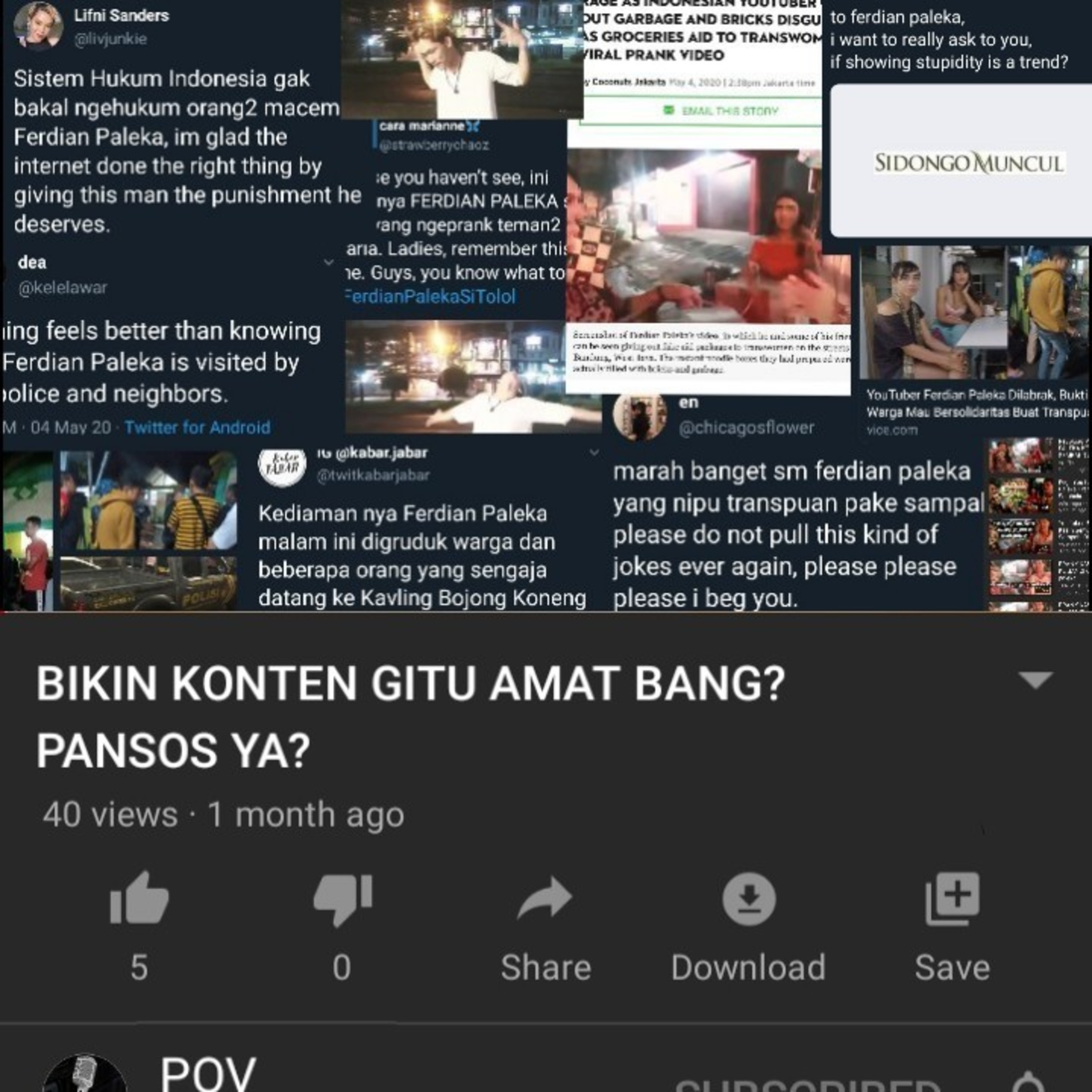 Eps 28 - POV - BIKIN KONTEN GITU AMAT BANG? PANSOS YA? cover art