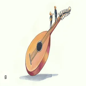 The Lute Player featuring Annie Parisse and Paul Sparks cover art