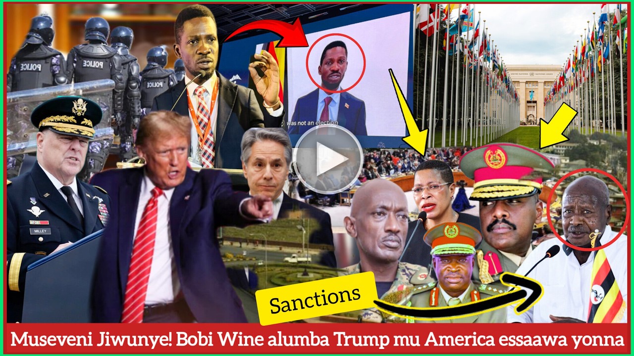 Agatalinda! Museveni Jiwunye! Sanctions za UN, America ne UK essaawa yonna! Bobi Wine alumbye Trump! cover art