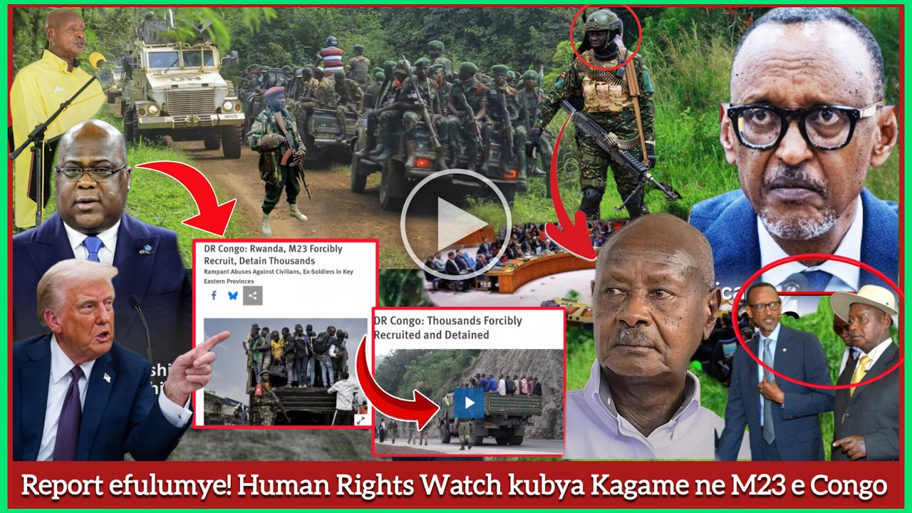 Gano gatiisa! Museveni ne Kagame Jiwunye e Congo! Ekitongole kya Human Rights Watch kifulumizza Repo cover art