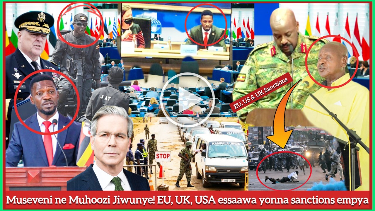 Agatalinda! Museveni ne Muhoozi jiwunye! America, UK ne UN sanctione essaawa yonna! Bobi Wine abyoge cover art