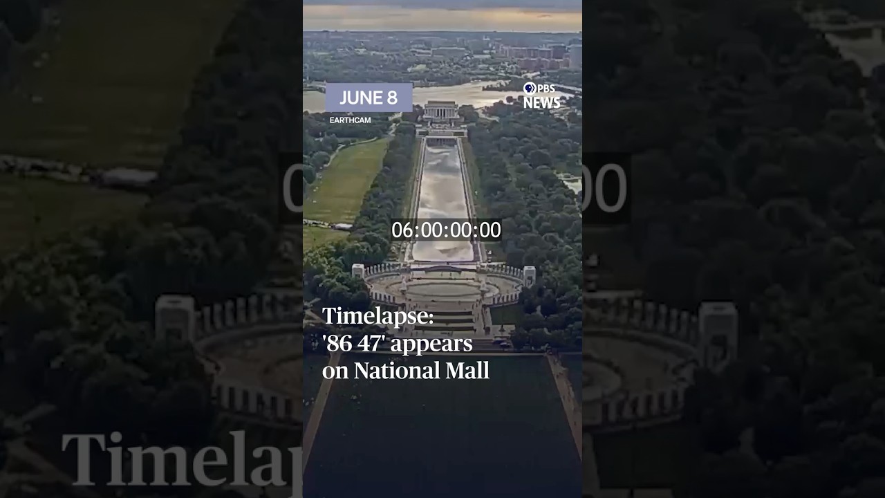 Timelapse: '86 47' appears on National Mall cover art