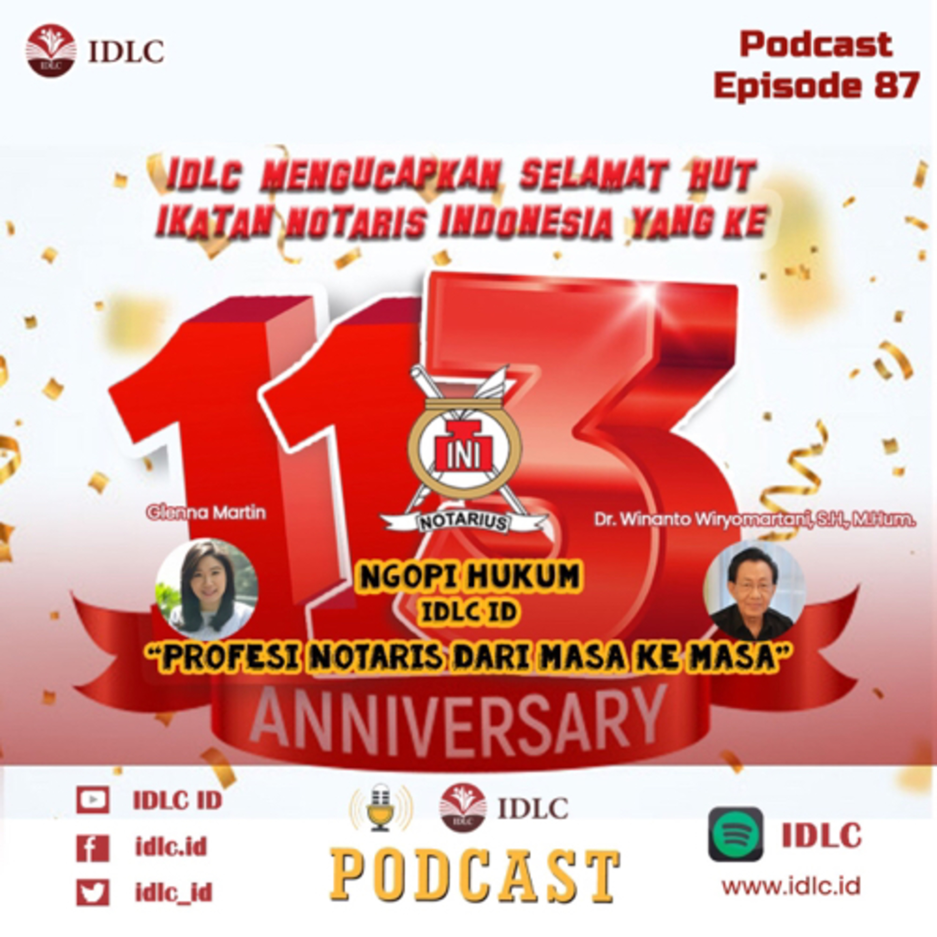 Eps: 87 “PROFESI NOTARIS DARI MASA KE MASA” ft Dr. Winanto Wiryomartani, S.H., M.H. cover art