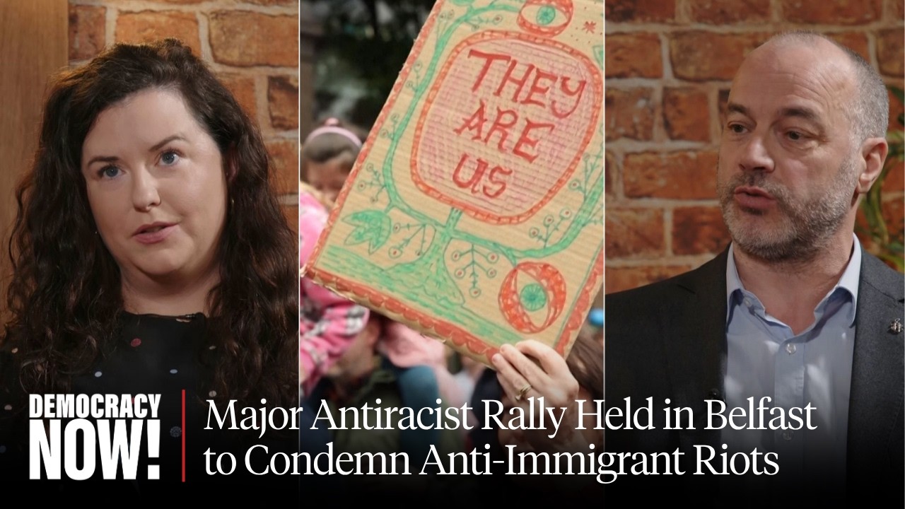 Major Antiracist Rally Held in Belfast to Condemn Anti-Immigrant Riots cover art