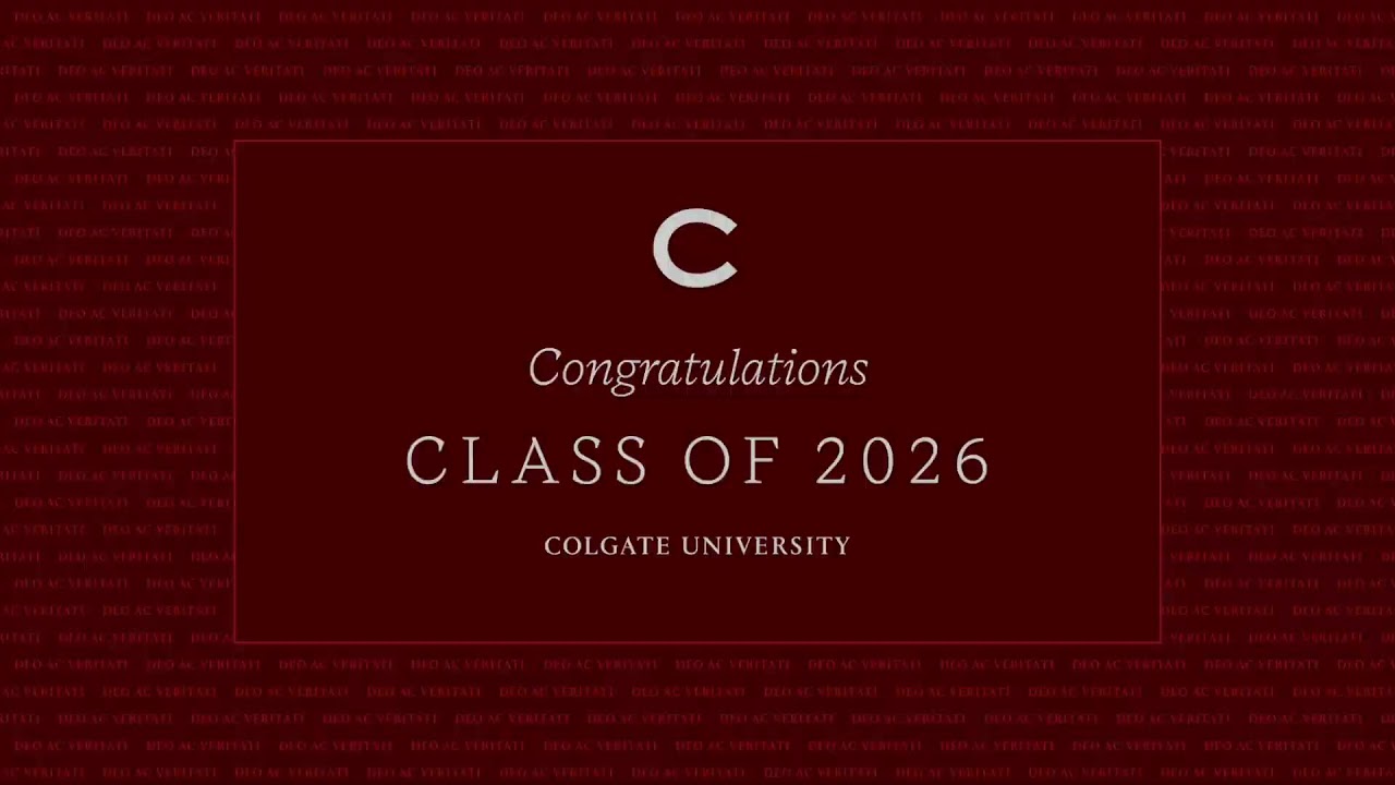 Colgate University Commencement Ceremony cover art