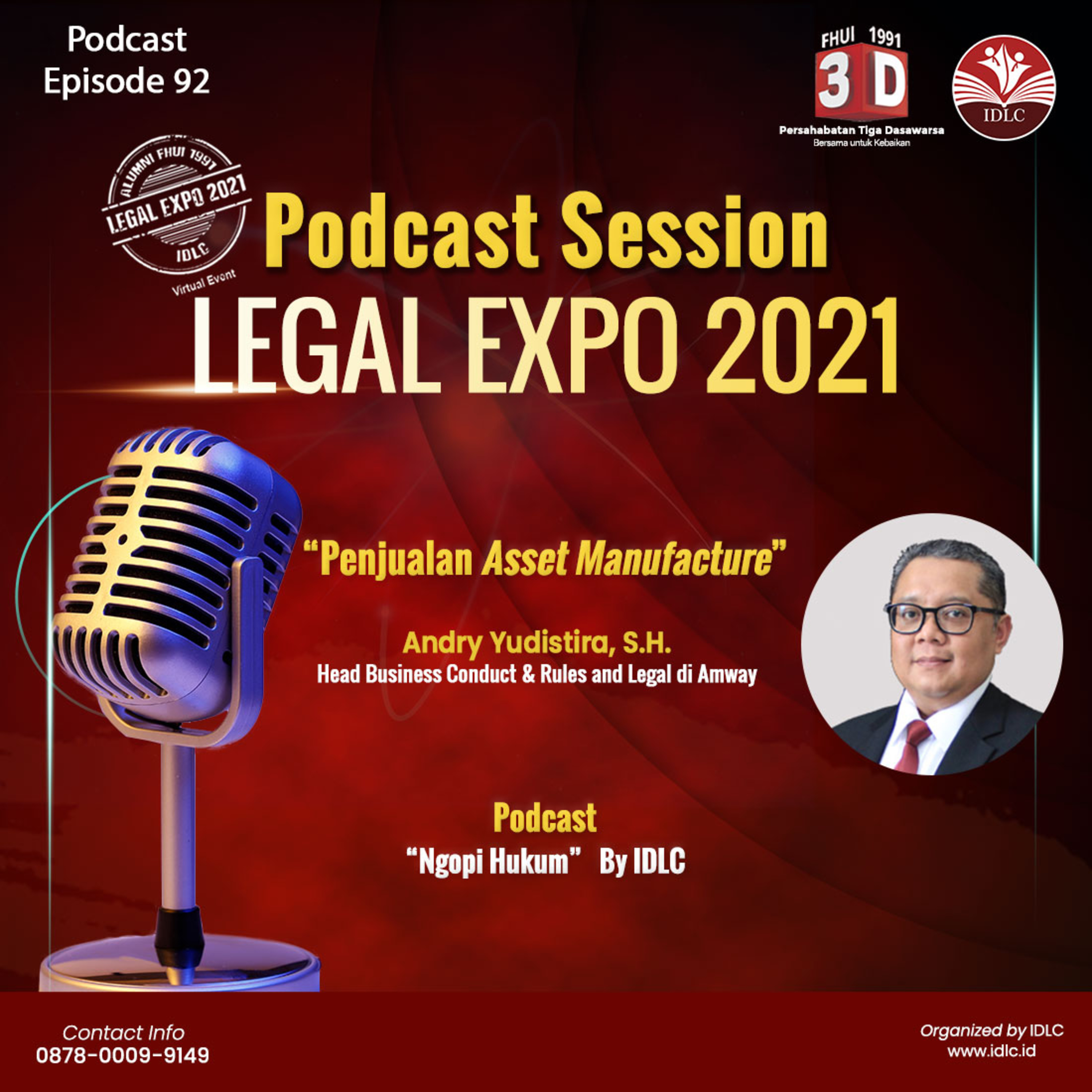 Eps: 92 "PENJUALAN ASSET MANUFACTURE" Ft. Andry Yudistira, S.H. cover art