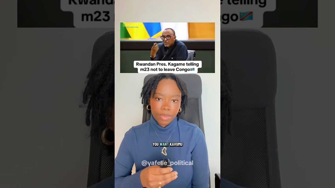 Rwandan Pres. Kagame tells m23 not to leave Congo 🇨🇩 #congo #rwanda #kagame #news cover art