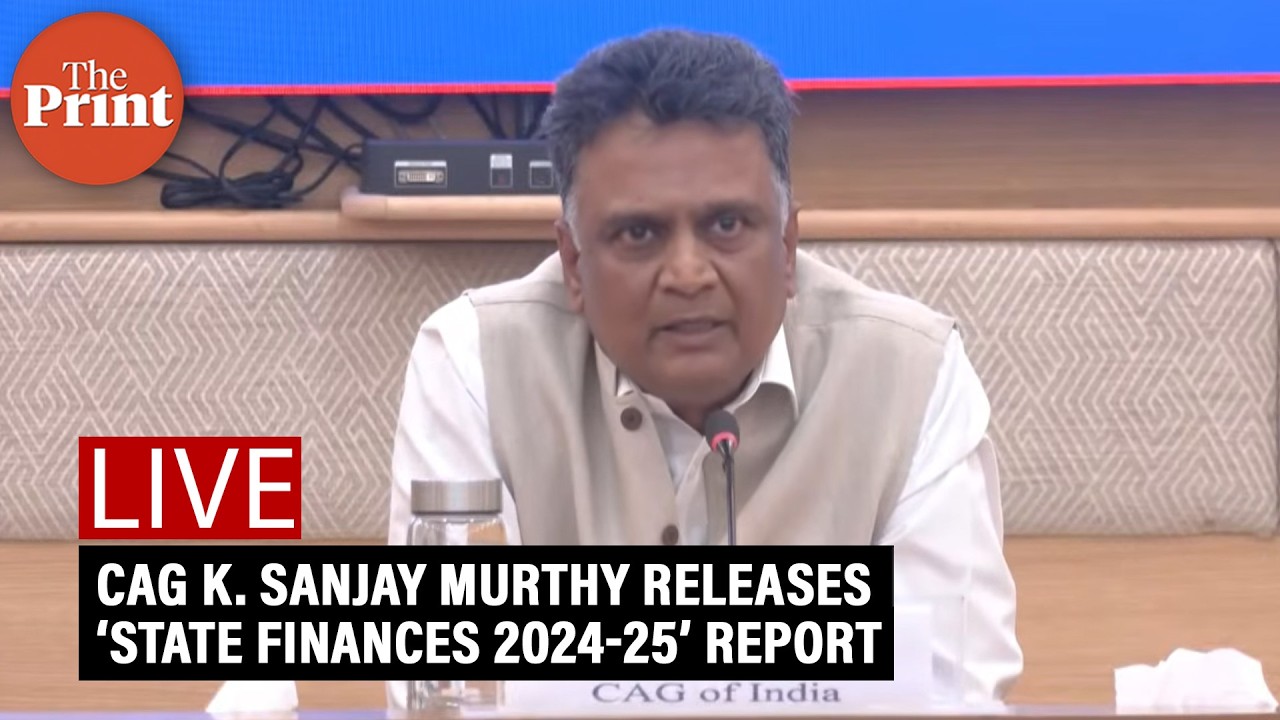 LIVE: CAG K. Sanjay Murthy releases ‘State Finances 2024-25’ report in New Delhi cover art