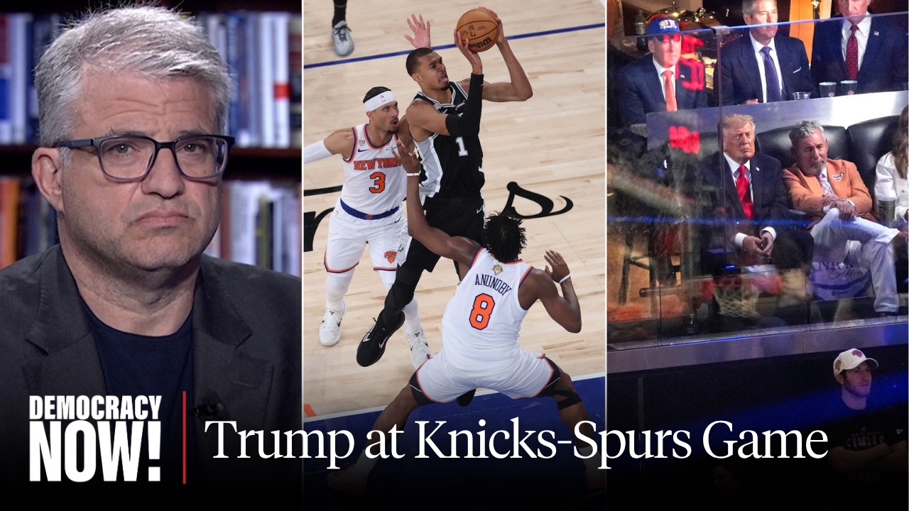 Why New Yorkers "Thunderously Booed" Trump at Knicks-Spurs Game: Sportswriter David Zirin cover art