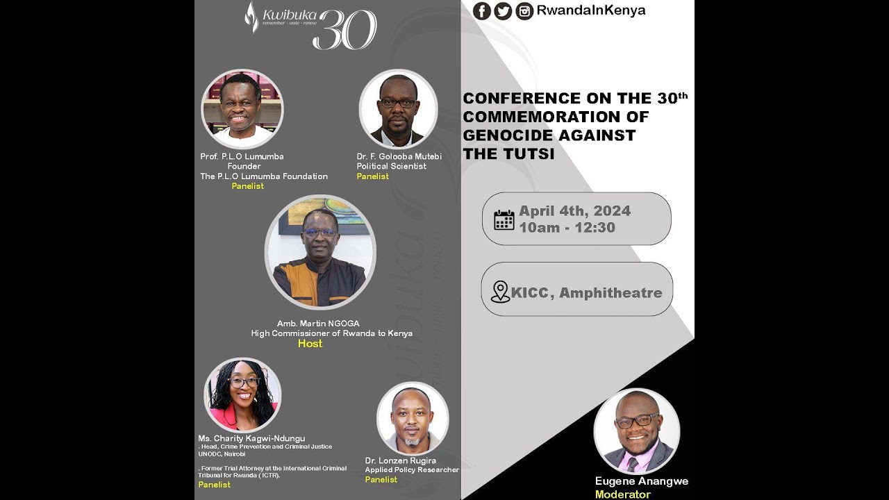 Conference on the 30th Commemoration of the Genocide against the Tutsi, Nairobi cover art