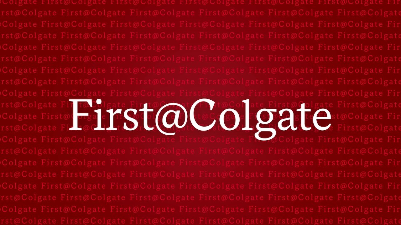 First@Colgate Pre-Orientation