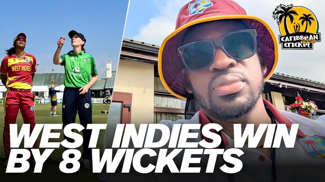 West Indies defeat Ireland by 8 wickets.