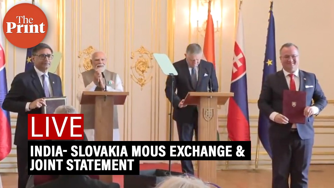 LIVE: India- Slovakia MoUs Exchange & Joint Statement cover art