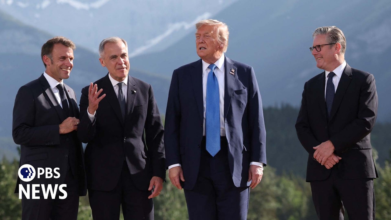 WATCH LIVE: Trump joins official leaders' greeting at G7 summit in France cover art