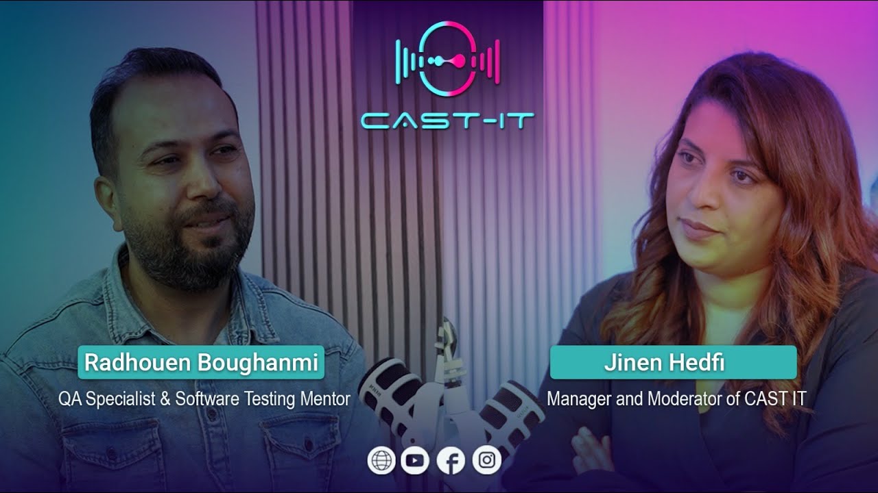 Podcast CAST IT  WITH Radhouen Boughanmi QA Specialist & Software Testing Mentor cover art