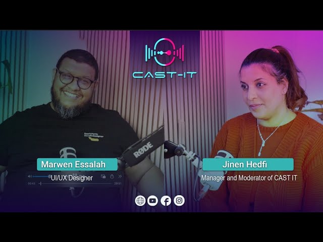 Podcast CAST IT WITH Marwen Essalah UX/UI Designer cover art