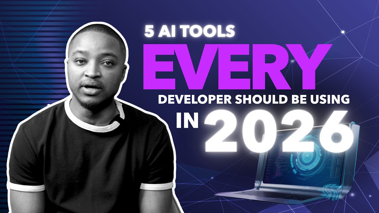 The 5 AI Tools Every Developer Should Be Using in 2026 (From Design to Launch) cover art