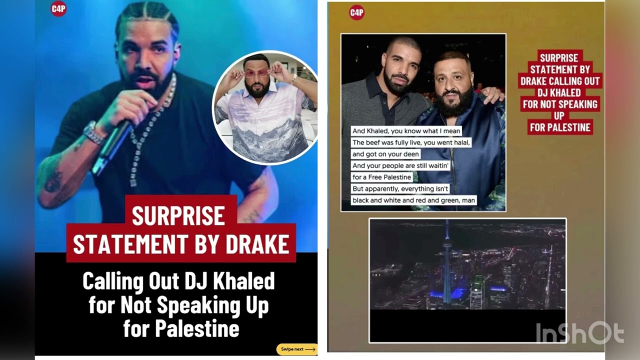 Drake calls out DJ Khaled silence on Palestine On his song ‘Make them pay’ on his new album ‘iceman’ cover art