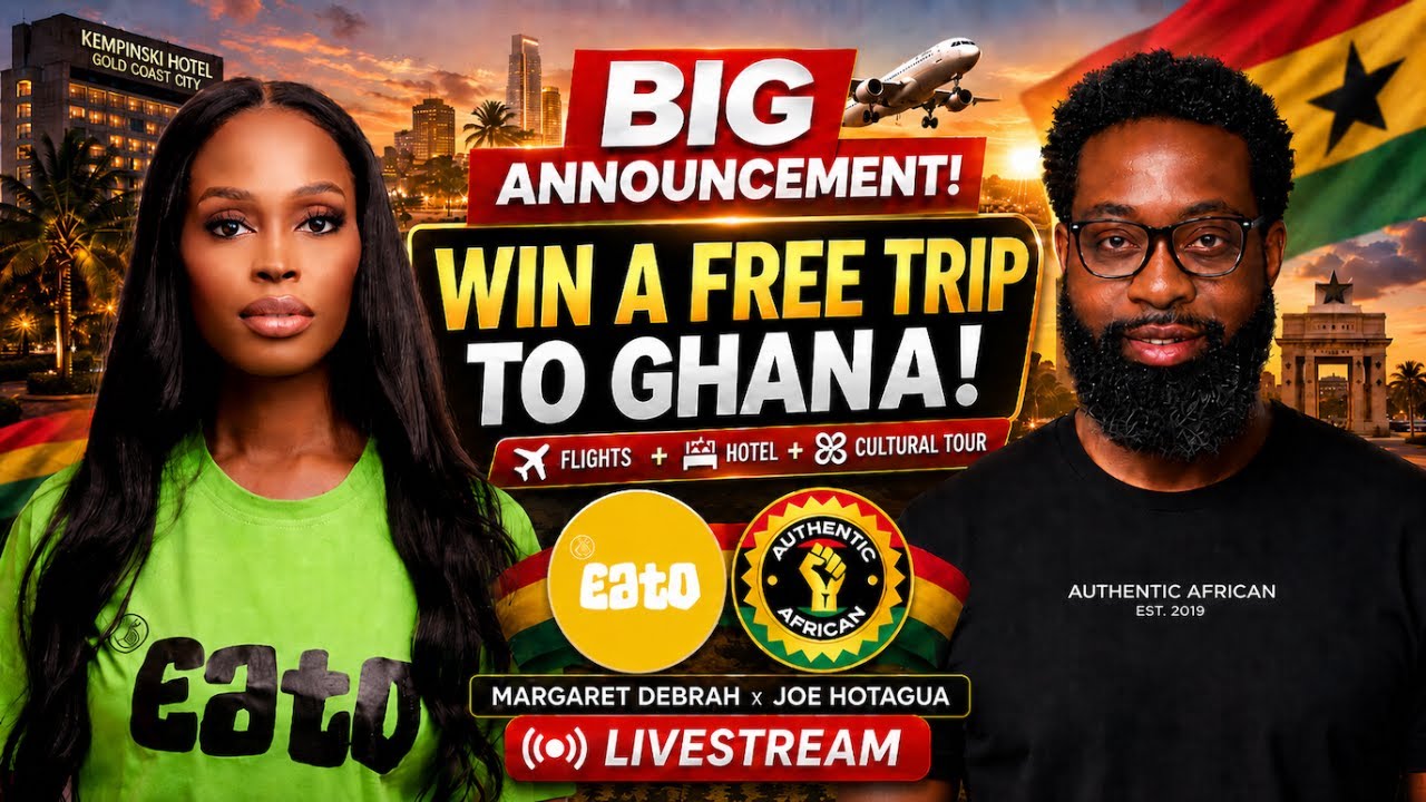 BIG ANNOUNCEMENT: WIN A TRIP TO GHANA! Flights, 5-Star Hotel & Cultural Tour cover art