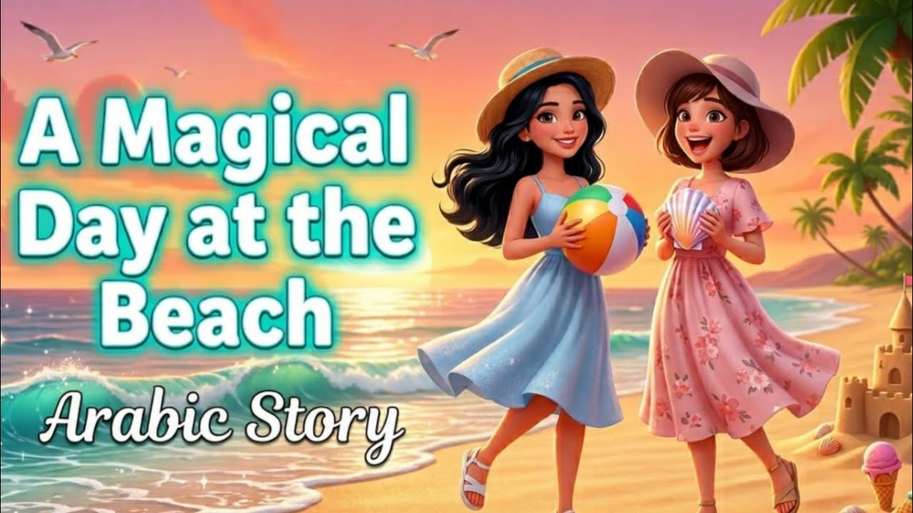 A Magical Day at the Beach | Arabic Cartoon Story cover art