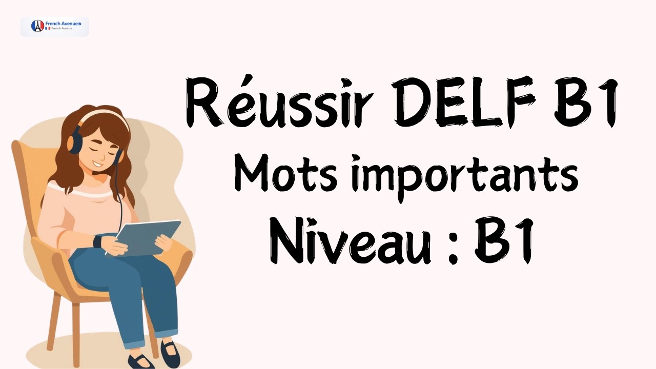 Vocabulaire DELF B1 : 70 mots essentiels pour réussir l'examen facilement cover art
