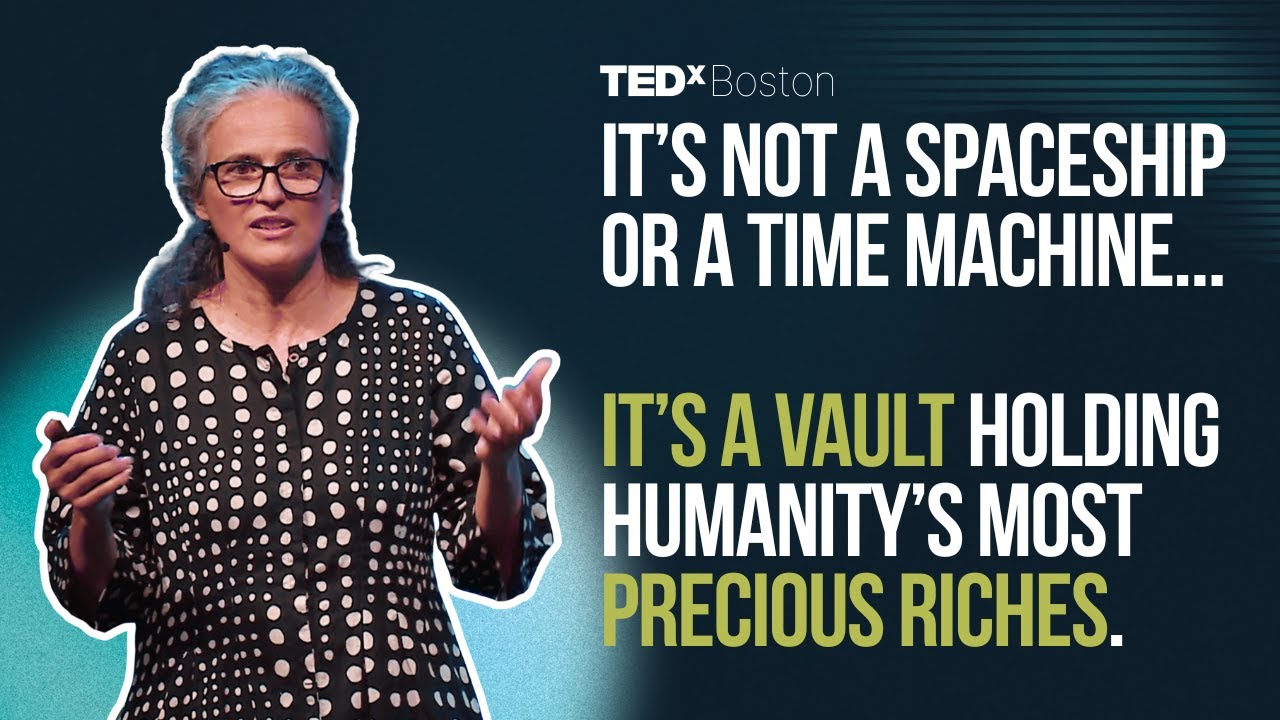 A growing library of civilization carved deep into an arctic mountain | Adriana Craciun | TEDxBoston cover art